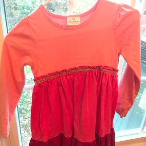 Beautiful tri-color dress with sparkle details